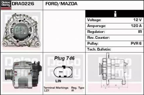 Remy DRA0226 - Alternator www.molydon.hr