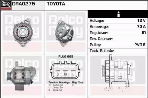 Remy DRA0275 - Alternator www.molydon.hr