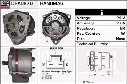 Remy DRA0270 - Alternator www.molydon.hr