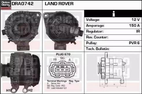 Remy DRA0742 - Alternator www.molydon.hr