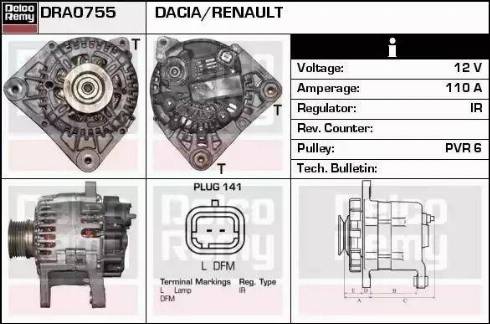 Remy DRA0755 - Alternator www.molydon.hr