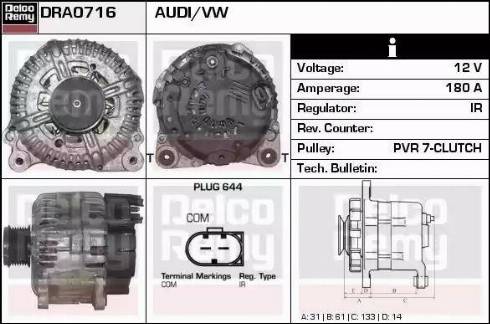 Remy DRA0716 - Alternator www.molydon.hr