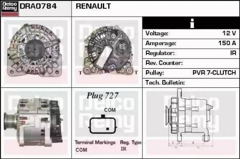 Remy DRA0784 - Alternator www.molydon.hr