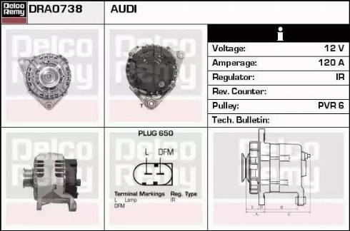 Remy DRA0738 - Alternator www.molydon.hr