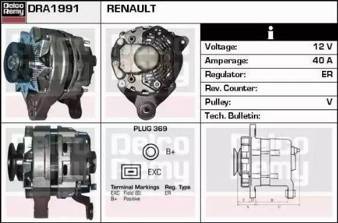 Remy DRA1991 - Alternator www.molydon.hr