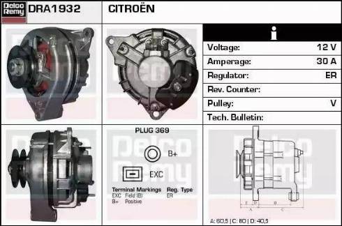 Remy DRA1932 - Alternator www.molydon.hr