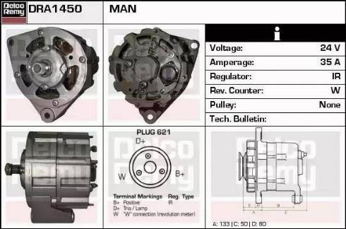 Remy DRA1450 - Alternator www.molydon.hr