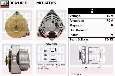 Remy DRA1420 - Alternator www.molydon.hr