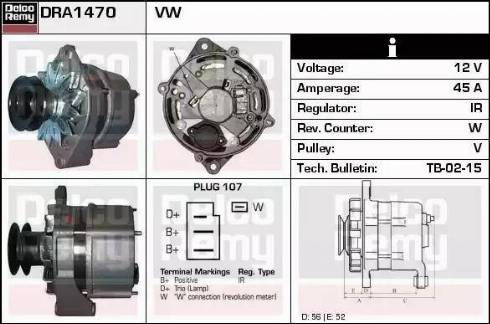 Remy DRA1470 - Alternator www.molydon.hr