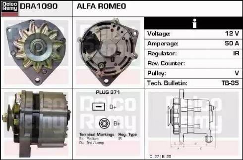 Remy DRA1090 - Alternator www.molydon.hr