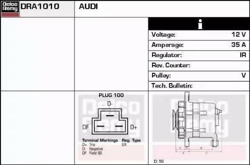 Remy DRA1010 - Alternator www.molydon.hr