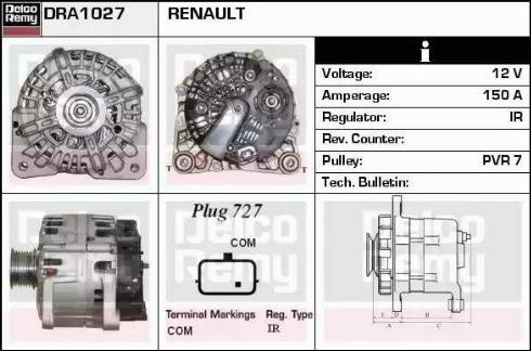 Remy DRA1027 - Alternator www.molydon.hr