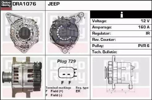 Remy DRA1076 - Alternator www.molydon.hr