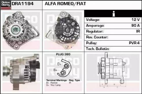 Remy DRA1194 - Alternator www.molydon.hr