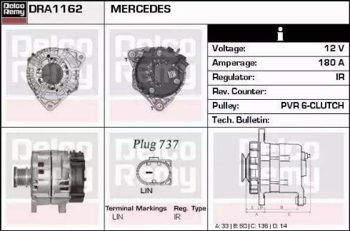 Remy DRA1162 - Alternator www.molydon.hr