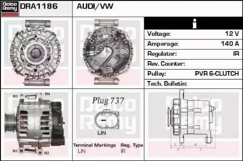 Remy DRA1186 - Alternator www.molydon.hr