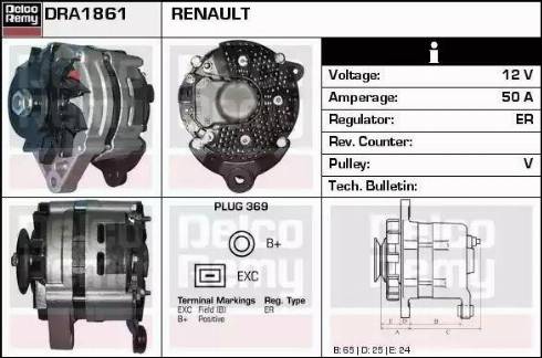 Remy DRA1861 - Alternator www.molydon.hr