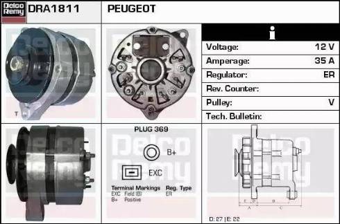 Remy DRA1811 - Alternator www.molydon.hr