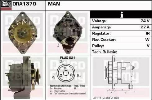 Remy DRA1370 - Alternator www.molydon.hr