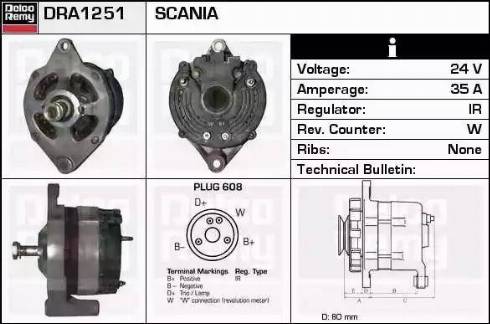 Remy DRA1251 - Alternator www.molydon.hr