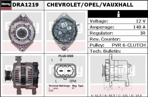 Remy DRA1219 - Alternator www.molydon.hr