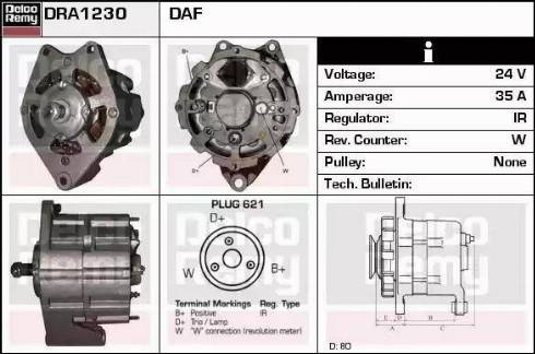 Remy DRA1230 - Alternator www.molydon.hr