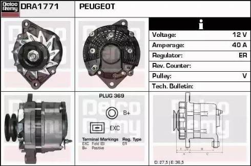 Remy DRA1771 - Alternator www.molydon.hr