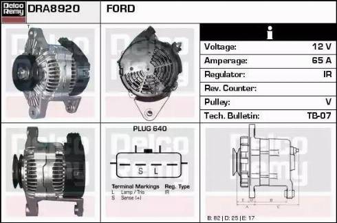 Remy DRA8920 - Alternator www.molydon.hr