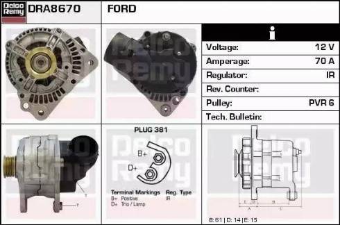 Remy DRA8670 - Alternator www.molydon.hr