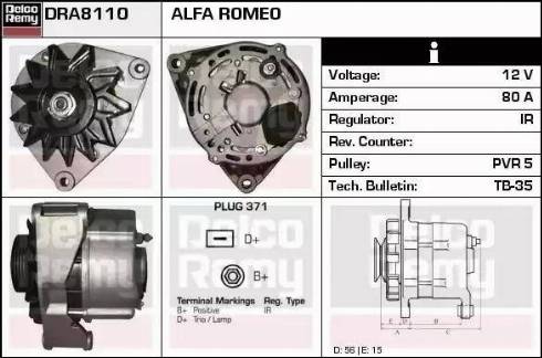 Remy DRA8110 - Alternator www.molydon.hr