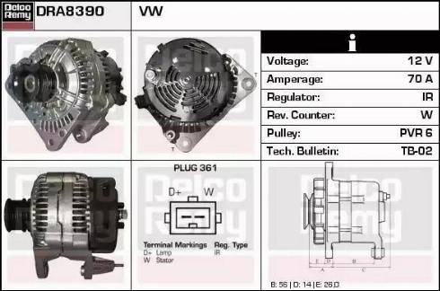 Remy DRA8390 - Alternator www.molydon.hr