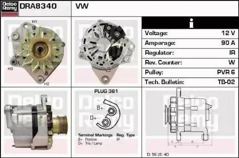 Remy DRA8340 - Alternator www.molydon.hr