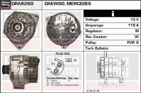 Remy DRA8260 - Alternator www.molydon.hr