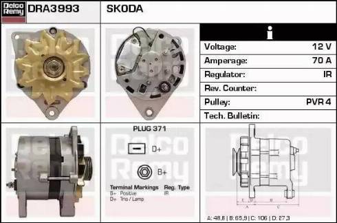 Remy DRA3993 - Alternator www.molydon.hr