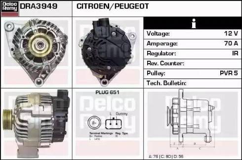 Remy DRA3949 - Alternator www.molydon.hr