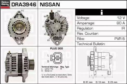 Remy DRA3946 - Alternator www.molydon.hr