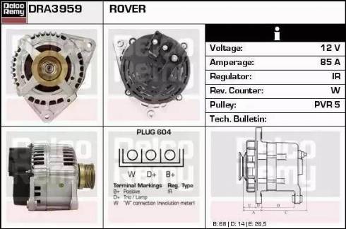 Remy DRA3959 - Alternator www.molydon.hr