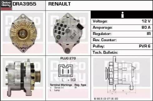 Remy DRA3955 - Alternator www.molydon.hr