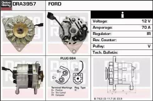 Remy DRA3957 - Alternator www.molydon.hr