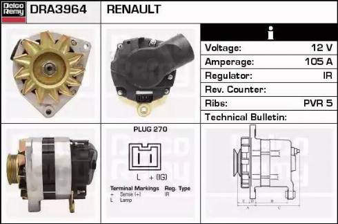 Remy DRA3964 - Alternator www.molydon.hr