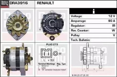 Remy DRA3916 - Alternator www.molydon.hr