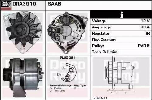 Remy DRA3910 - Alternator www.molydon.hr