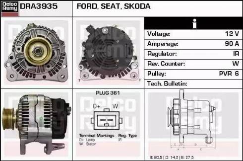 Remy DRA3935 - Alternator www.molydon.hr