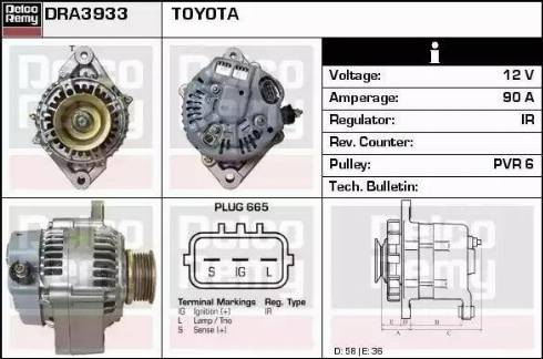 Remy DRA3933 - Alternator www.molydon.hr