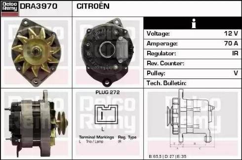 Remy DRA3970 - Alternator www.molydon.hr