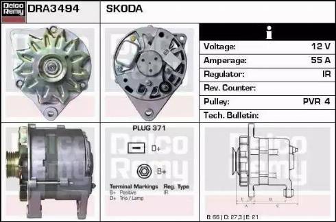 Remy DRA3494 - Alternator www.molydon.hr