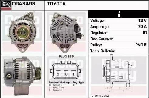 Remy DRA3498 - Alternator www.molydon.hr