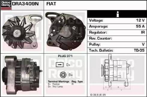 Remy DRA3409N - Alternator www.molydon.hr