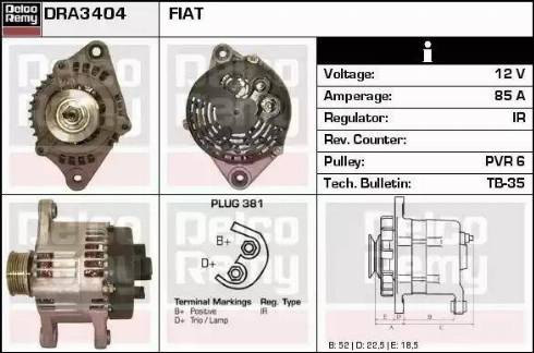 Remy DRA3404 - Alternator www.molydon.hr