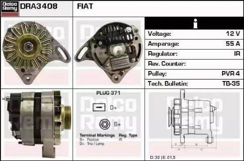 Remy DRA3408 - Alternator www.molydon.hr